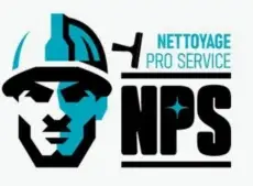 logo nettoyage pro services couleur bleu noir